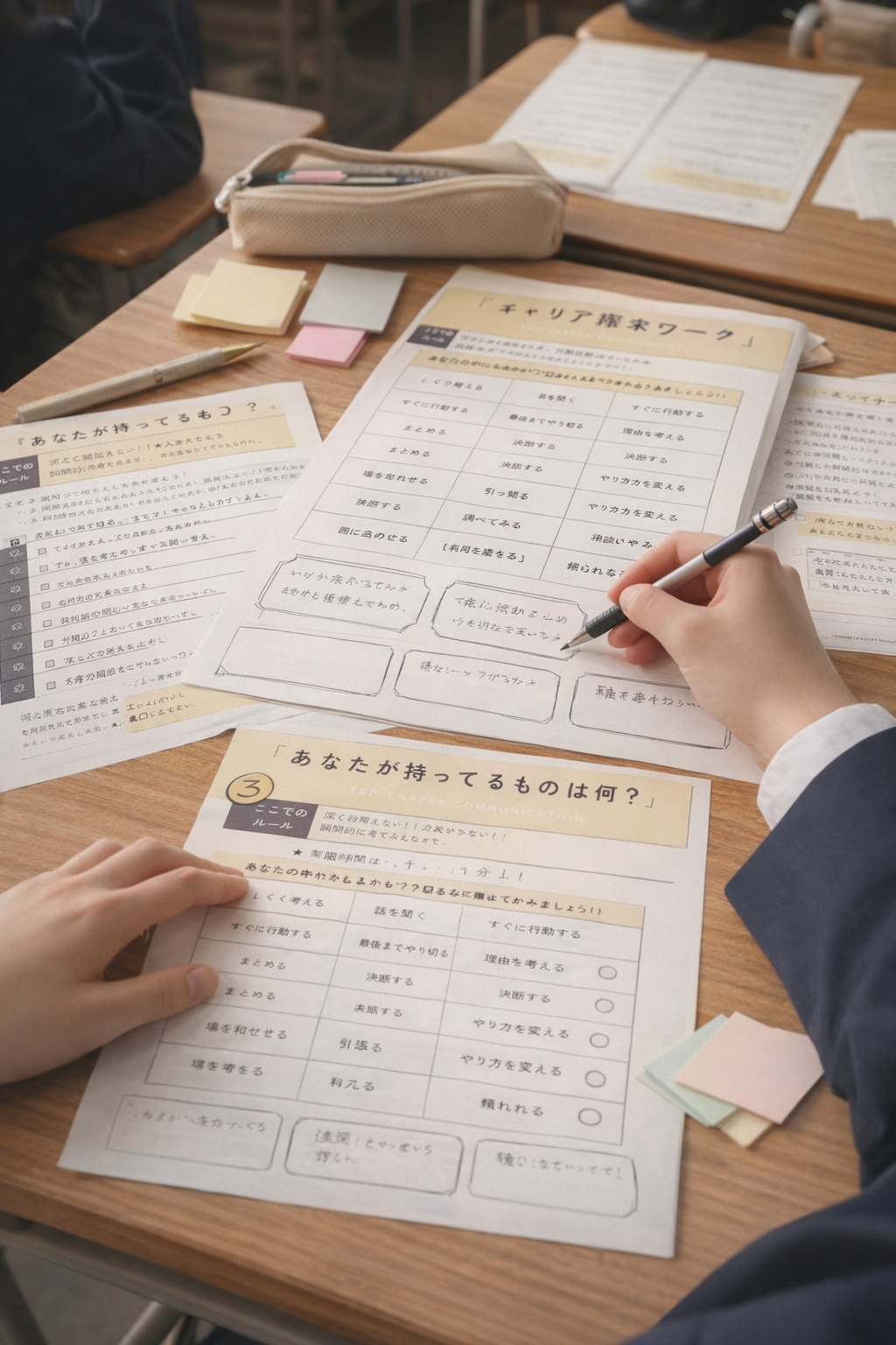 ワーク授業の様子